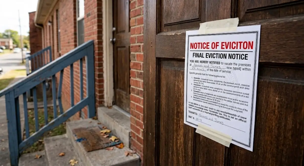 Small Lease Slips That Precede a Clarksville Eviction Filing